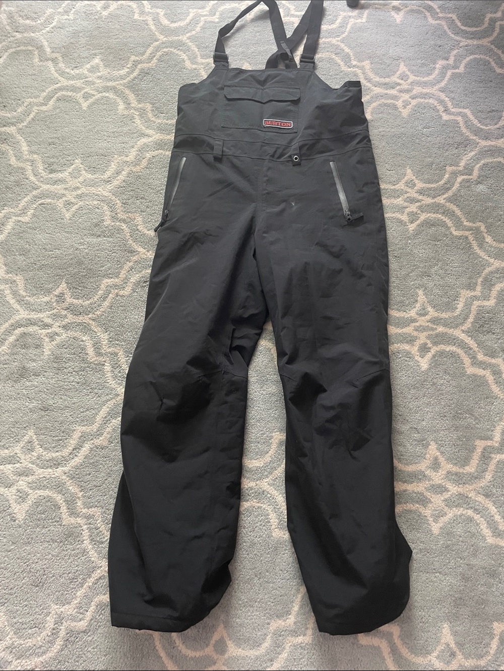 Burton Teen large Black Waterproof Snow Bibs